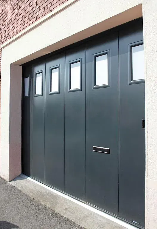 Porte sectionnelle noir anthracite
