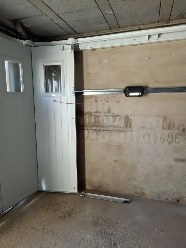 Porte de garage déplacement latéral intériewebp